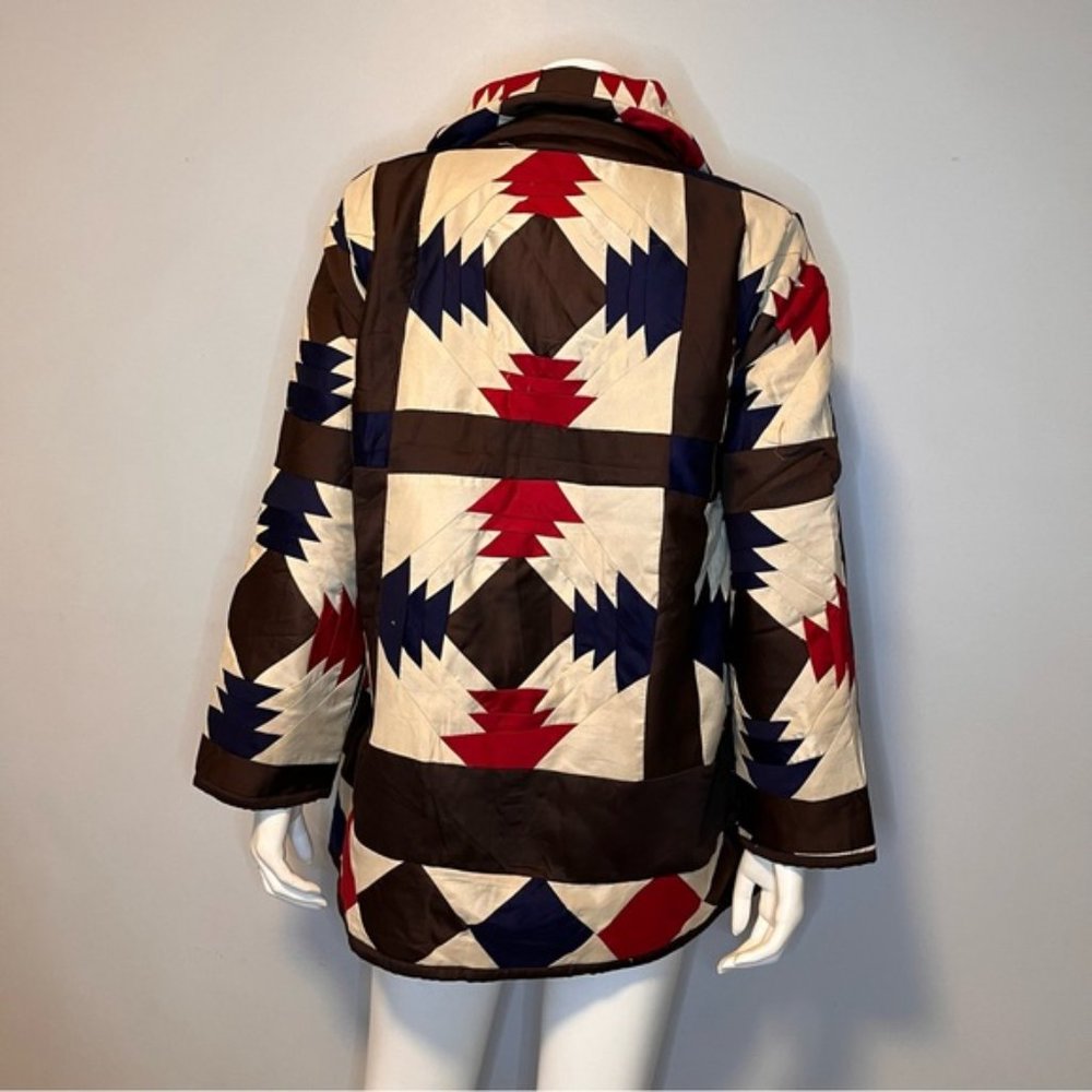 Handmade Lightweight Patchwork Spring Jacket in Multi Colors - One Size - Picture 3 of 8
